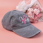 Custom Breast Cancer Themed Embroidered HOPE + Name Hat