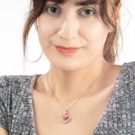 Henkilökohtainen Rakkaus Heart kädet Birthstone kaulakoru kaiverrettu nimi vuosipäivä syntymäpäivä lahja naisille