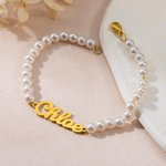 Custom Name Pearl Bracelet
