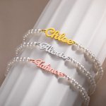Custom Name Pearl Bracelet