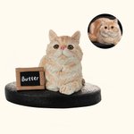 Personalized Handmade Pet Portrait Statue Photo Dog Cat Parrot Tortoise Hamster Horse Portrait Statue Pet Lover Gift Pet Memorial Gift