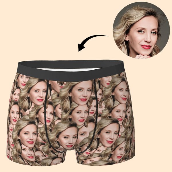 Funny Face Photo Men's Boxer Brief Underwear