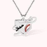 Personalized Infinity Baseball Name Necklace for Baseball Lover