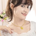 Collier Pieds Prénoms Personnalisés Collier avec Prénom Bébé Cadeau Anniversaire Fête pour Femme