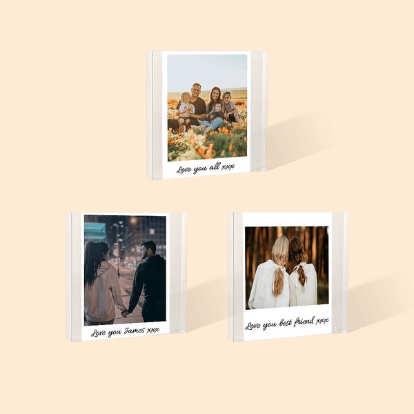 Benutzerdefinierte Acryl Foto klar Block