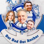 Personalized Anchor Hanging Ornament with Photos for Father Gift