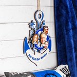 Personalized Anchor Hanging Ornament with Photos for Father Gift