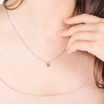Custom Waterdrop Birthstone Necklace