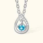 Custom Waterdrop Birthstone Necklace