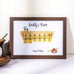 Peinture de Maillot d'Équipe Personnalisée avec Nom et Texte Cadre Décoratif Cadeau d'Anniversaire pour Amoureux du Base-ball