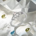 Anillo de Piedra de Nacimiento Eterna Personalizado para Ella