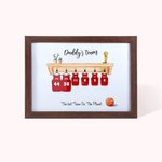 Peinture de Maillot d'Équipe Personnalisée avec Nom et Texte Cadre Décoratif Cadeau d'Anniversaire pour Amoureux du Base-ball