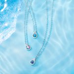 Custom Waterdrop Birthstone Necklace