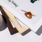 Peinture de Maillot d'Équipe Personnalisée avec Nom et Texte Cadre Décoratif Cadeau d'Anniversaire pour Amoureux du Base-ball