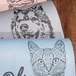 Custom Name Pet Mat Photo Dog Food Mat