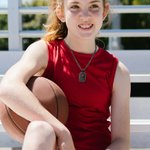 Individuelle Basketball Nummer Halskette mit Name