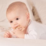 Personalised Baby Name Letter Wood Teether Toy Newborn Gift