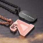 Individuelle Basketball Nummer Halskette mit Name