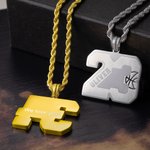 Individuelle Basketball Nummer Halskette mit Name