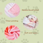 Personalized Dog Cat Photo Hooded Blanket with Name Birthday Gift for Dog Mom Pet Lover