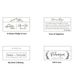 Personalized Rustic Engraved Wide Wood 2 Rings Bearer Box with Date & Name Wedding Proposal Gift for Couple