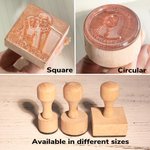 Anpassade unika fotoporträttstämplar