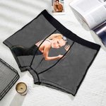 Personalized Funny Face Men's Boxers with Photo Valentine's Day Anniversary Gifts for Men