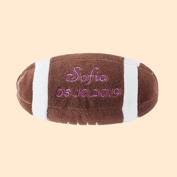 Custom geborduurd pluche rugby