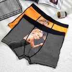 Personalized Funny Face Men's Boxers with Photo Valentine's Day Anniversary Gifts for Men