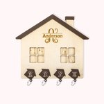 Personalized Wall Key Holder Entryway Organizer
