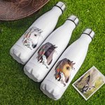 Personalized Horse 17oz Water Bottle with Name Birthday Horse Riding Gift for Horse Lover