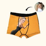 Personalized Funny Face Men's Boxers with Photo Valentine's Day Anniversary Gifts for Men
