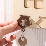 Personalized Wall Key Holder Entryway Organizer