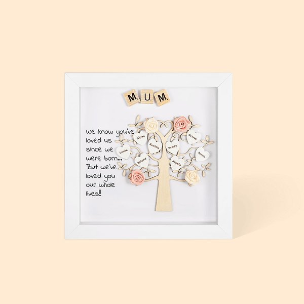 Custom Family Tree Frame Gift For Mother's Day