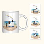 Cadeau commémoratif personnalisé Couple Back View & Pet Mug