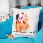 Custom Cushion Throw Pillow Memorial Bereavement Compassion Photo Conversion Watercolour Style