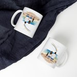 Cadeau commémoratif personnalisé Couple Back View & Pet Mug