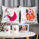 Custom Cushion Throw Pillow Memorial Bereavement Compassion Photo Conversion Watercolour Style