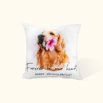 Custom Cushion Throw Pillow Memorial Bereavement Compassion Photo Conversion Watercolour Style