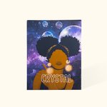 Personalised Curly Hair Girl Frameless Canvas Decorative Painting