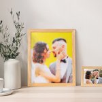 Custom Portrait Pet Mosaic Pixel Art Photo Wooden Frame