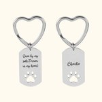 Aangepaste Dog Tag Paw sleutelhanger