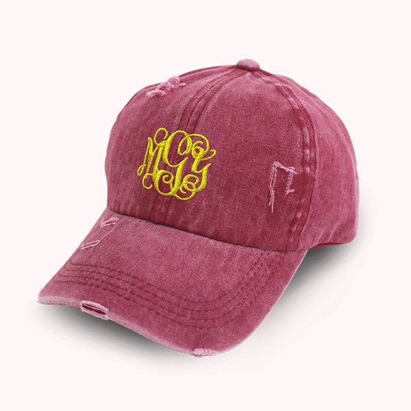 Personalisierte Stickerei Monogramm Baseballmütze