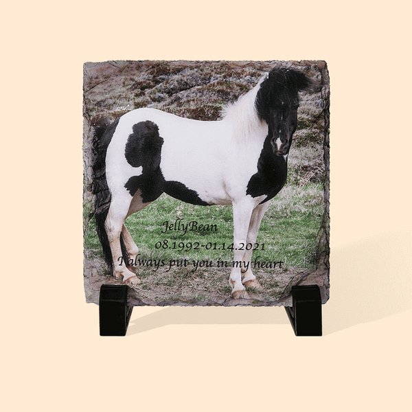 Colorful Photo Rock Slate for Memorial