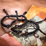 Personalized Buffalo Bone Infinity Adjustable Bracelet with Engraved Monogram Valentine's Day Gift for Couple