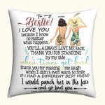 Personalised To My Bestie Vacations Style Cushion Cover