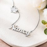 Custom Fashion Butterfly Clavicle Name Necklace
