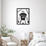 Custom Football Player Metal Decor Gift for Sport Lover