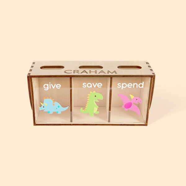 Henkilökohtainen lapsen pankki antaa säästää kuluttaa pankki puu säästöpossu pankki lastentarha sisustus Baby Shower lahja