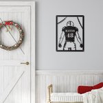 Custom Football Player Metal Decor Gift for Sport Lover